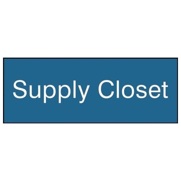 Accuform 8 in W x 3 in H, Engraved Plastic PSG868BU - main